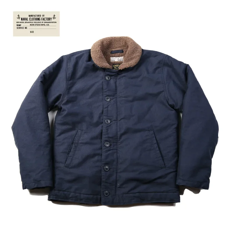 NON STOCK USN N-1 Deck Jacket Sherpa Lining Military Style Men Warm Coat 3 Colors 52 Sa48617d5632d45218cfe3bcb6dc36bb23