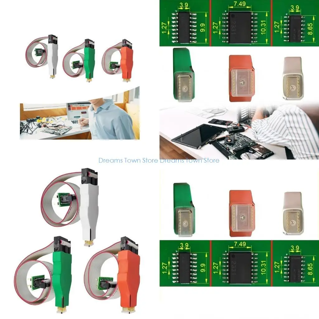 HX6A Chip Burning Cable Programming Tool For SOP14 150mil/SOP16 150mil/SOP16 300mil
HX6A Chip Burning Cable Programming Tool For SOP14 150mil/SOP16 150mil/SOP16 300mil