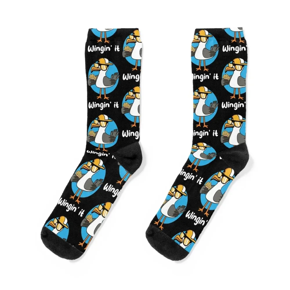 Winging it seagull with fries (on dark colors) Socks football gift cartoon Socks Girl Men's
Winging it seagull with fries (on dark colors) Socks football gift cartoon Socks Girl Men's