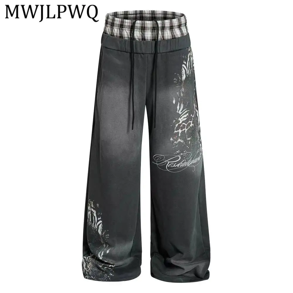 MWJLPWQ Men's Double-Waisted Casual Pants Street Washed Distressed Leopard Print Plaid Patchwork Faux Two-Piece Trousers 17196
MWJLPWQ Men's Double-Waisted Casual Pants Street Washed Distressed Leopard Print Plaid Patchwork Faux Two-Piece Trousers 17196