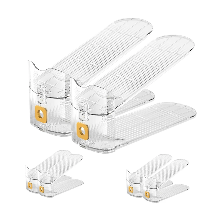 Adjustable Shoe Slots Space Saver Shoe Rack For Cabinet Storage Shoe Holder Stand For Organization Transparent Plastic 6 PCS
Adjustable Shoe Slots Space Saver Shoe Rack For Cabinet Storage Shoe Holder Stand For Organization Transparent Plastic 6 PCS
