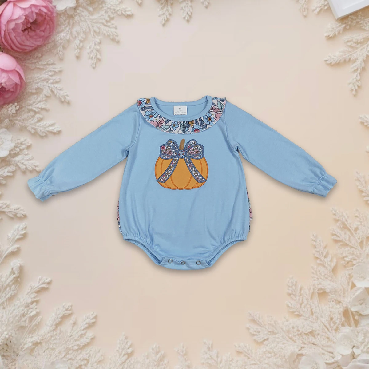 Hot Sale Thanksgiving Newborn Baby Girl Rompers Embroidery Floral Pumpkins Long Sleeve Ruffle Romper Toddler Infant Cute Clothes
Hot Sale Thanksgiving Newborn Baby Girl Rompers Embroidery Floral Pumpkins Long Sleeve Ruffle Romper Toddler Infant Cute Clothes