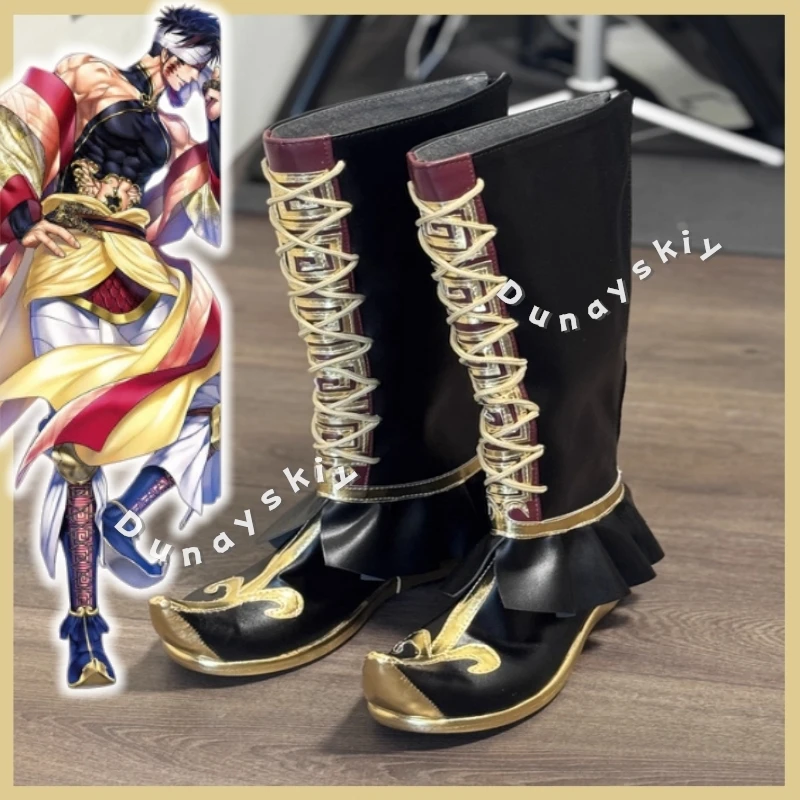 Костюмные ботинки для косплея персонажа Первого императора Цинь Инь Чжэна из аниме «Рекорд Рагнарока» для женщин и мужчин, большие размеры, на Хэллоуин
Костюмные ботинки для косплея персонажа Первого императора Цинь Инь Чжэна из аниме «Рекорд Рагнарока» для женщин и мужчин, большие размеры, на Хэллоуин