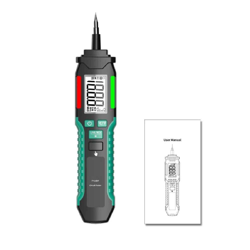Electrical Voltage Tester Pen FY18DF Non Contact Detector AC 12 to 300V with Leak Detection and Battery Status Indicator
Electrical Voltage Tester Pen FY18DF Non Contact Detector AC 12 to 300V with Leak Detection and Battery Status Indicator