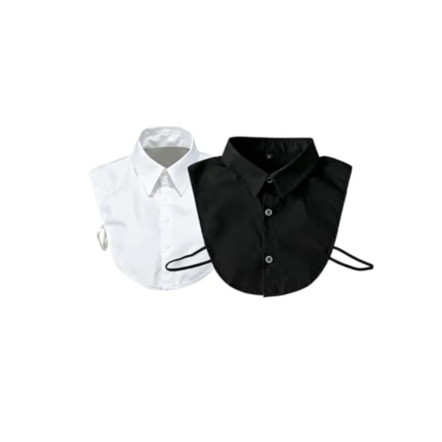 2 Pack Detachable Fake Collar for Women, Versatile Removable Shirt Collar, Casual Layered Fake Blouse Collar
2 Pack Detachable Fake Collar for Women, Versatile Removable Shirt Collar, Casual Layered Fake Blouse Collar