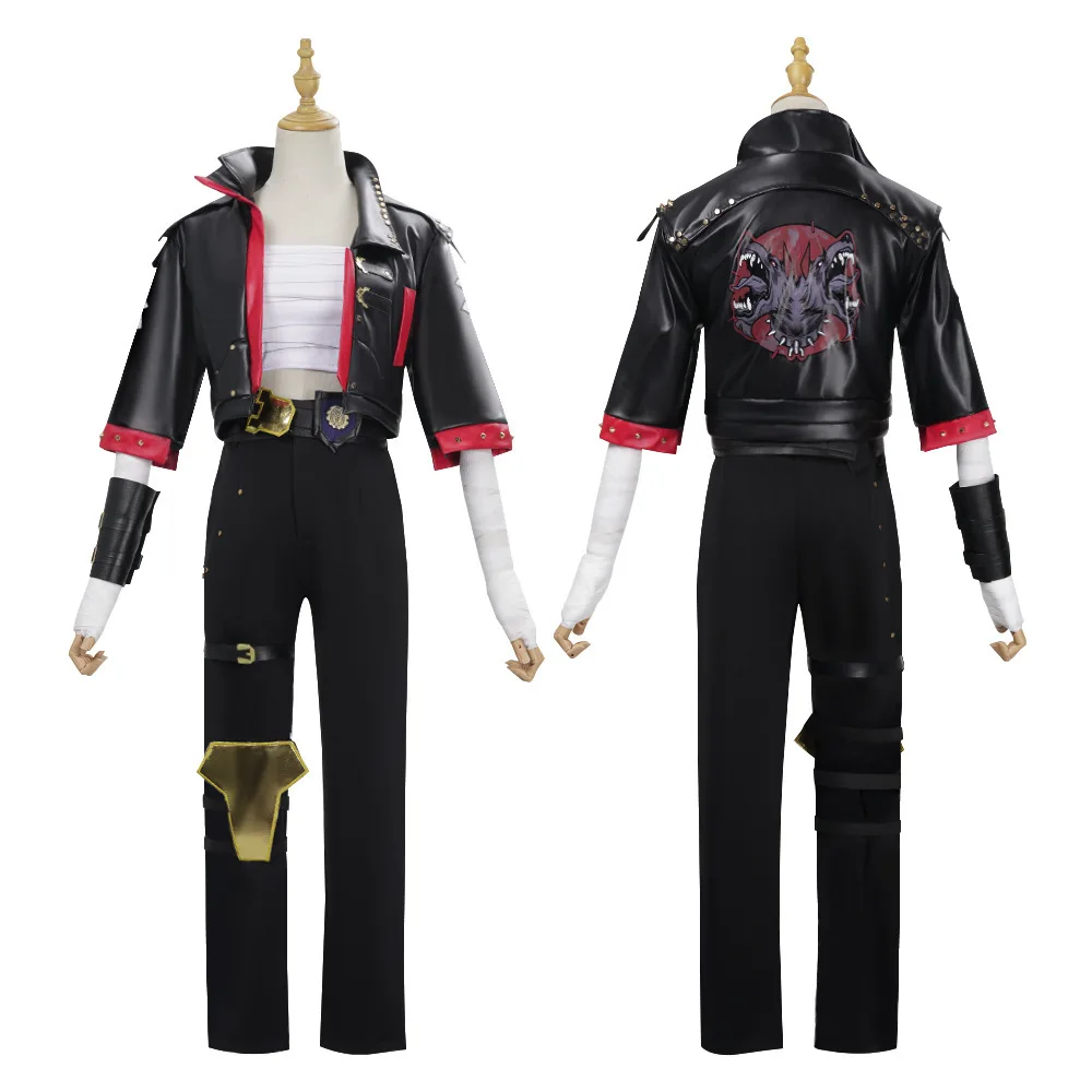 Anime Game Cosplay Costume Women Blue Jacket Pink Hair Brawler Outfit Steampunk Streetwear Uniform Halloween Party Suit
Anime Game Cosplay Costume Women Blue Jacket Pink Hair Brawler Outfit Steampunk Streetwear Uniform Halloween Party Suit