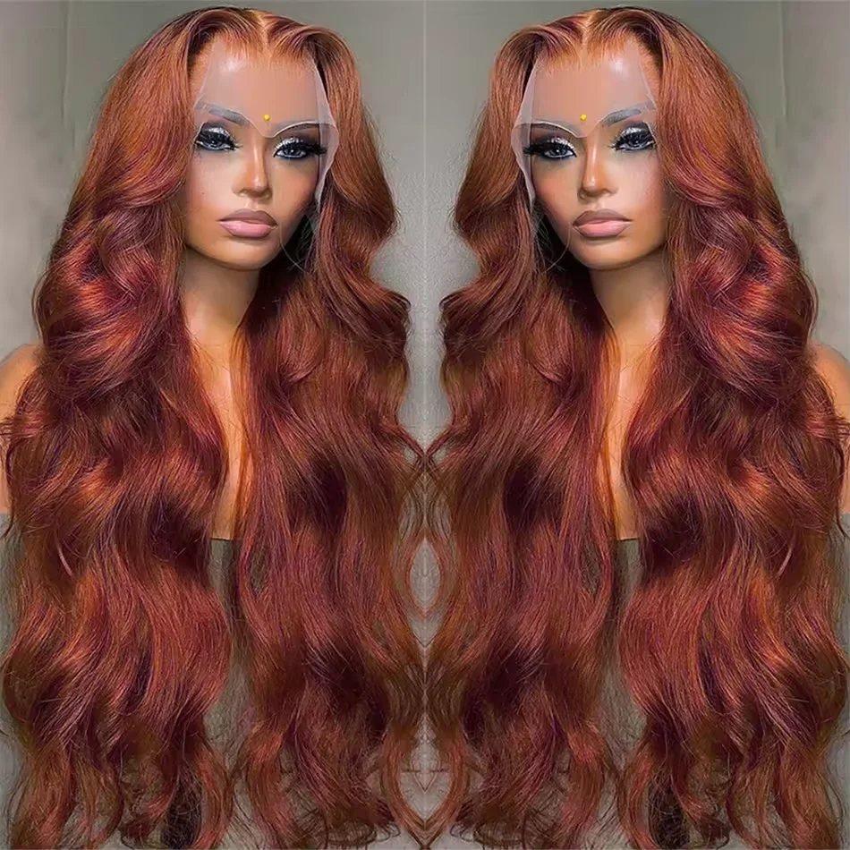 250 Density Reddish Brown Body Wave Lace Frontal Human Hair Wig 13x4 13x6 HDLace Front Wigs 30 Inch Water Wave For Women
250 Density Reddish Brown Body Wave Lace Frontal Human Hair Wig 13x4 13x6 HDLace Front Wigs 30 Inch Water Wave For Women