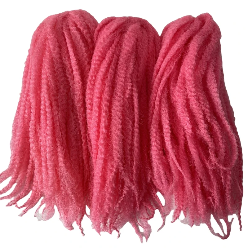 6 Packs Synthetic Hair Bulk Pink Color Mary Braids Hair Extensions for Box Braiding Black Woman 
6 Packs Synthetic Hair Bulk Pink Color Mary Braids Hair Extensions for Box Braiding Black Woman