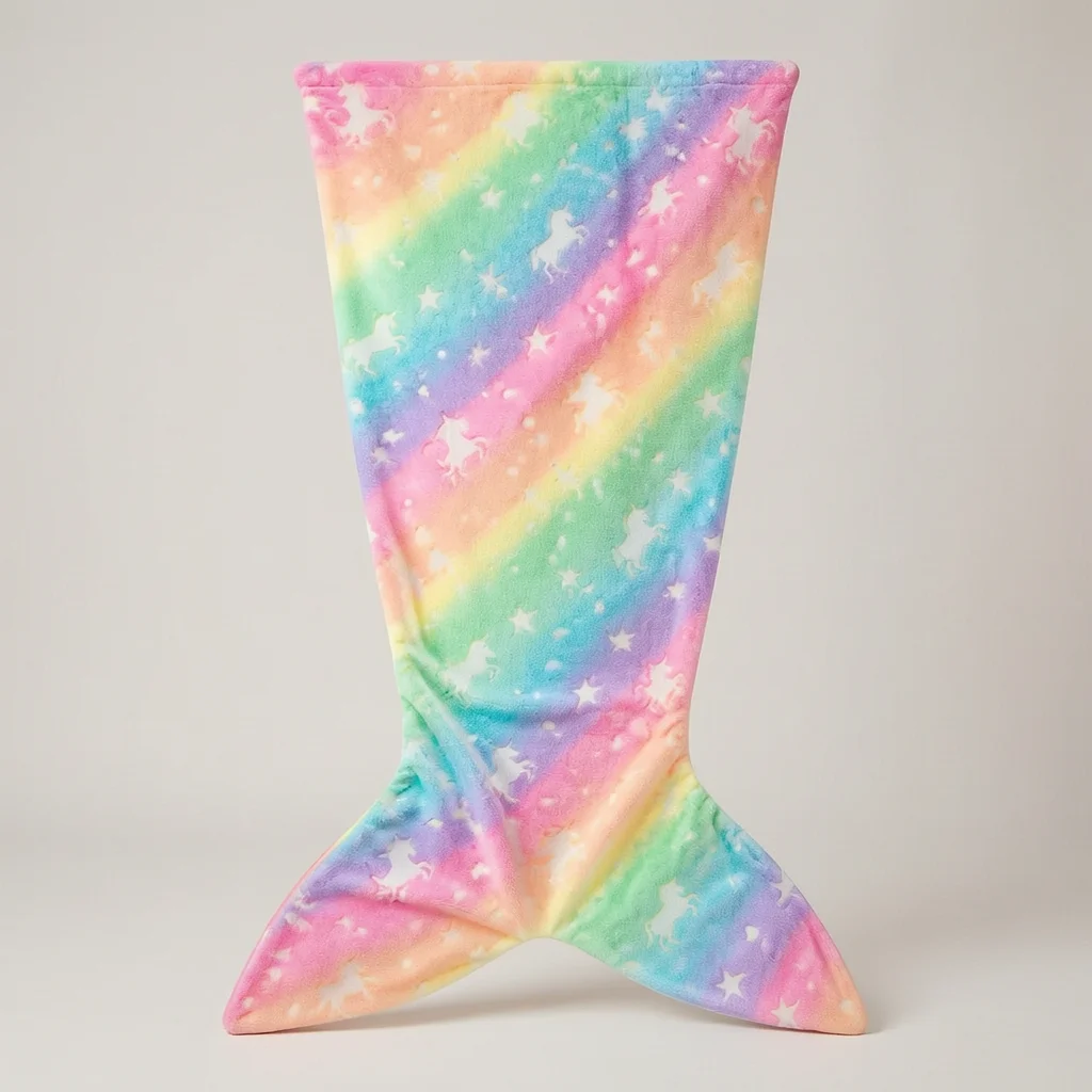 Wearable Mermaid Tail Blanket Cosplay Costume Glow In The Dark Soft Fleece Cozy Fantasy For Girls Halloween Party
Wearable Mermaid Tail Blanket Cosplay Costume Glow In The Dark Soft Fleece Cozy Fantasy For Girls Halloween Party