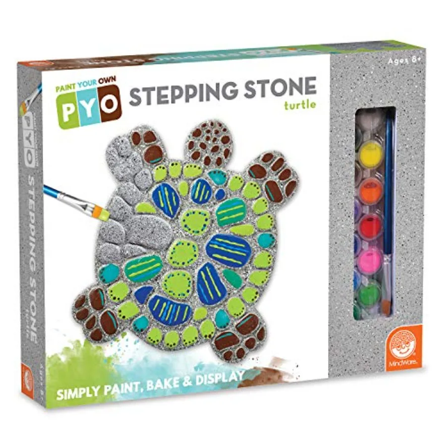 Turtle Stepping Stone Kit: Paint Your Own Stepping Stones for Craft Kit Includes Paint Brushes and Instructions
Turtle Stepping Stone Kit: Paint Your Own Stepping Stones for Craft Kit Includes Paint Brushes and Instructions