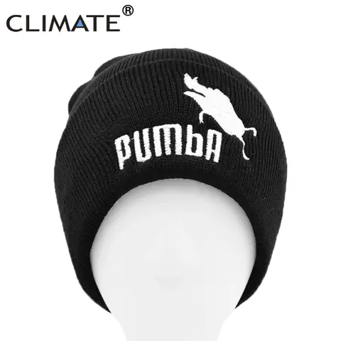 Divertido gorro negro Rey León invierno otoño hombres Pumba cálido gorro de punto Hakuna Matata fresco gorro de invierno de punto para hombres y mujeres