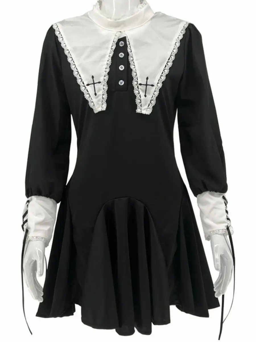 Сексуальный костюм монахини для взрослых, мягкий костюм для девочек на Хэллоуин, хлопковый традиционный этнический сценический костюм, женский модный наряд
Сексуальный костюм монахини для взрослых, мягкий костюм для девочек на Хэллоуин, хлопковый традиционный этнический сценический костюм, женский модный наряд