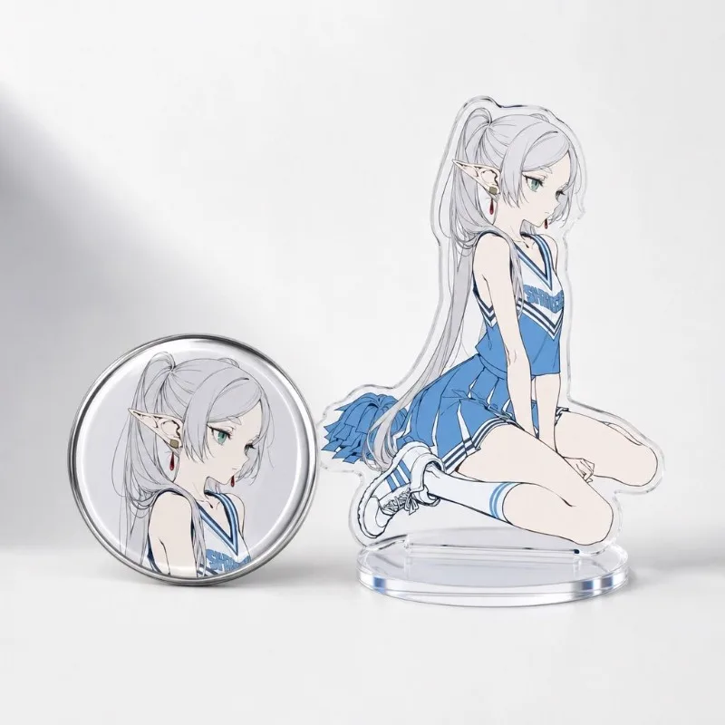 Frieren Cheerleader Acrylic figure stand Sporty style Desk ornament fan made badge Lively cute Decoration Collection Toys Gifts
Frieren Cheerleader Acrylic figure stand Sporty style Desk ornament fan made badge Lively cute Decoration Collection Toys Gifts