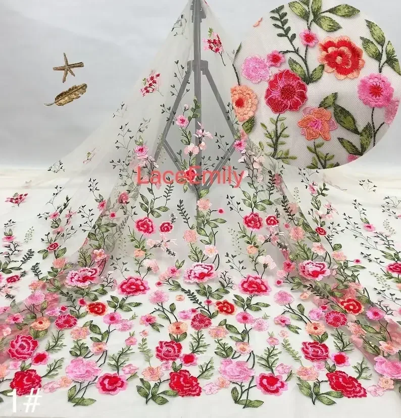Высококачественная кружевная ткань с яркими цветами и вышивкой, тюлевая ткань с цветочным принтом для свадебного платья, свадебного платья, лета
Высококачественная кружевная ткань с яркими цветами и вышивкой, тюлевая ткань с цветочным принтом для свадебного платья, свадебного платья, лета