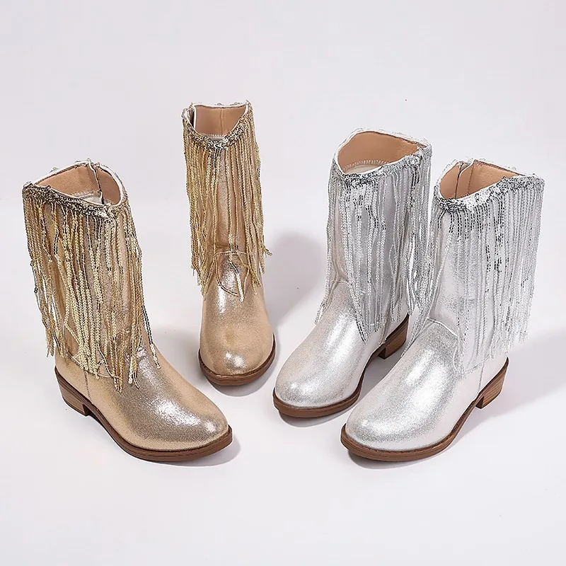 Children Boots Versatile Tassels Pink Elegant 2025 New Performance Girls Boots Low Heels Shiny Solid Color Britain Princess Boot
Children Boots Versatile Tassels Pink Elegant 2025 New Performance Girls Boots Low Heels Shiny Solid Color Britain Princess Boot
