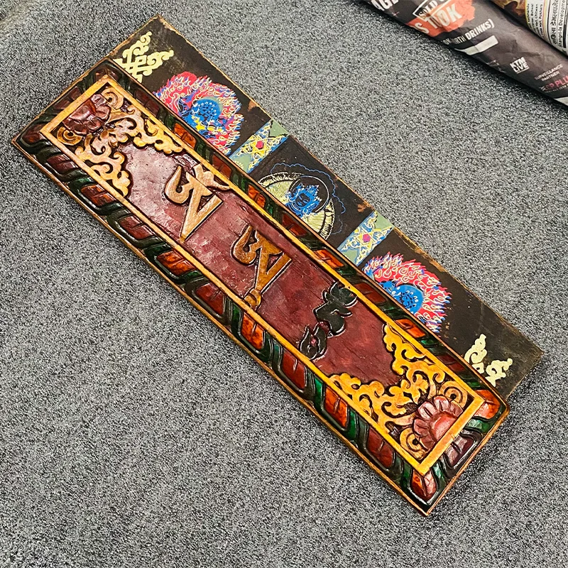 Tibetan Style Nepal Handmade Painting Wood Painting Scripture Shelf Storage Bag Book Bag Household Temple Worship Meditation
Tibetan Style Nepal Handmade Painting Wood Painting Scripture Shelf Storage Bag Book Bag Household Temple Worship Meditation