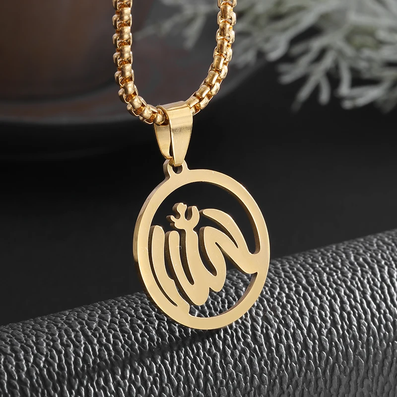 Islamic Muslim Pendant Necklace Stainless Steel Arabian Men and Women Necklace Religious Jewelry Gift
Islamic Muslim Pendant Necklace Stainless Steel Arabian Men and Women Necklace Religious Jewelry Gift