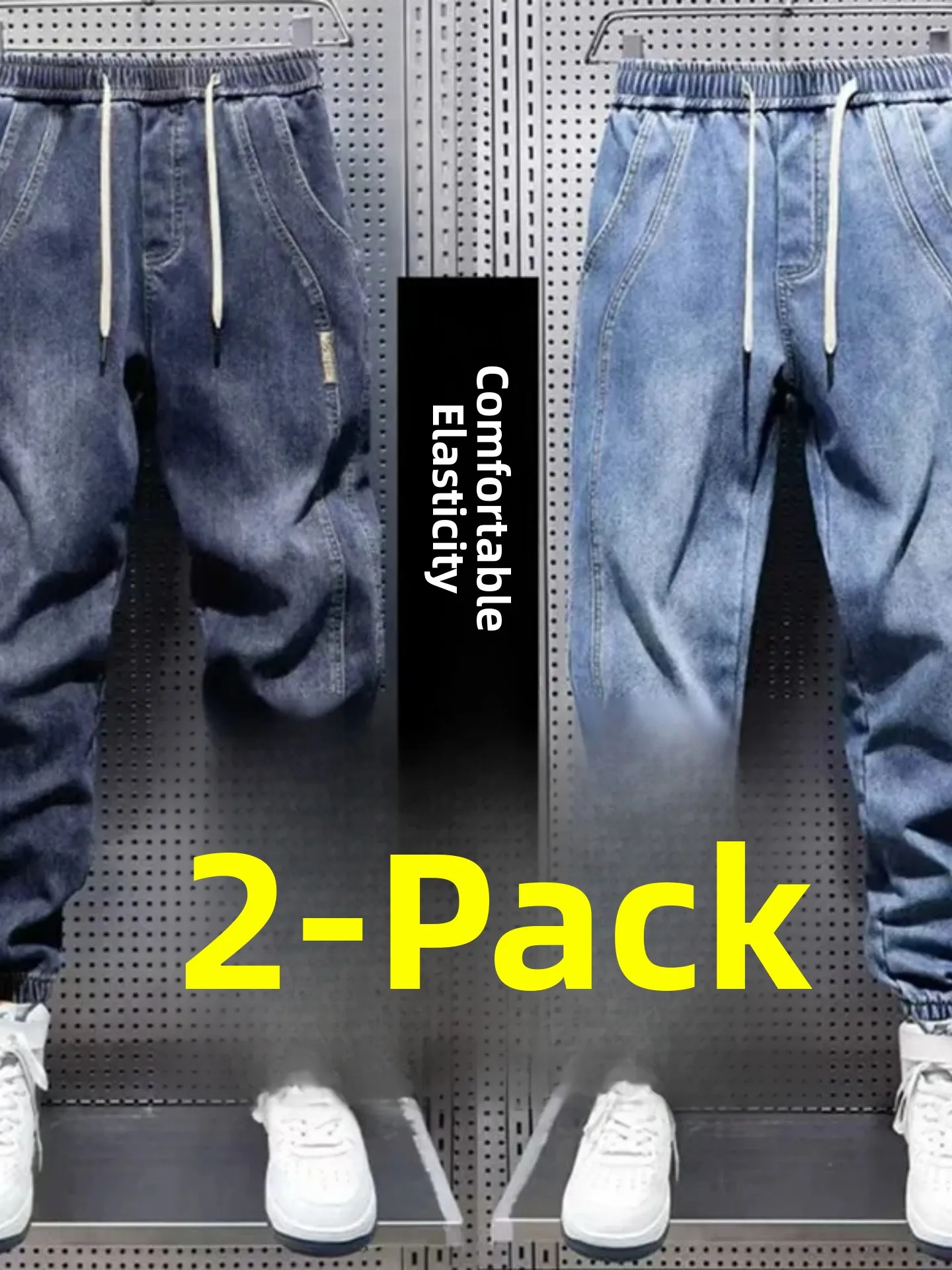 High Elastici Spring Denim Pants Men's Loose Straight Harem Workwear Trousers Wear Resistant Casual Jeans Youth Faion
High Elastici Spring Denim Pants Men's Loose Straight Harem Workwear Trousers Wear Resistant Casual Jeans Youth Faion