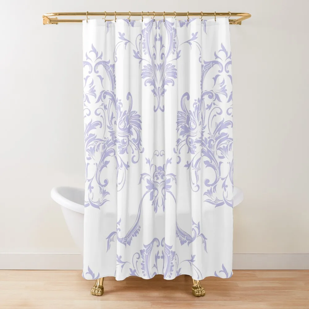 White and Purple Damask Scroll Baroque Pattern Pairs DE 2022 Popular Color Violet Gems DE5940 Shower Curtain
White and Purple Damask Scroll Baroque Pattern Pairs DE 2022 Popular Color Violet Gems DE5940 Shower Curtain