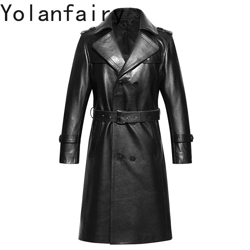 YOLANFAIRY High End Genuine Leather Jacket Men Winter Jackets Mink Fur Collar Plush Long Overcoat Cowhide Windbreaker Coats
YOLANFAIRY High End Genuine Leather Jacket Men Winter Jackets Mink Fur Collar Plush Long Overcoat Cowhide Windbreaker Coats