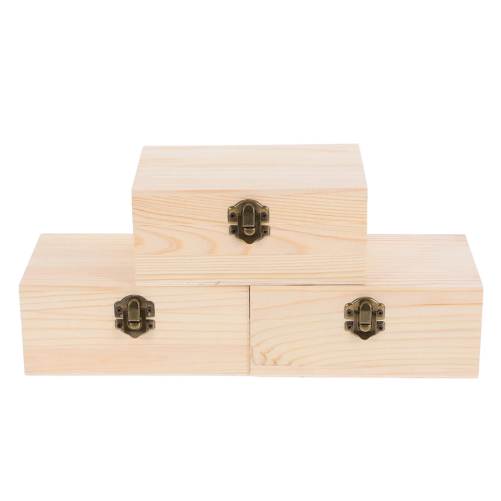 3Pcs Wooden Jewelry Box Set Natural Grain Rustic Craft Storage Organizer for Necklaces Rings Trinkets Keepsakes Gift Women
3Pcs Wooden Jewelry Box Set Natural Grain Rustic Craft Storage Organizer for Necklaces Rings Trinkets Keepsakes Gift Women