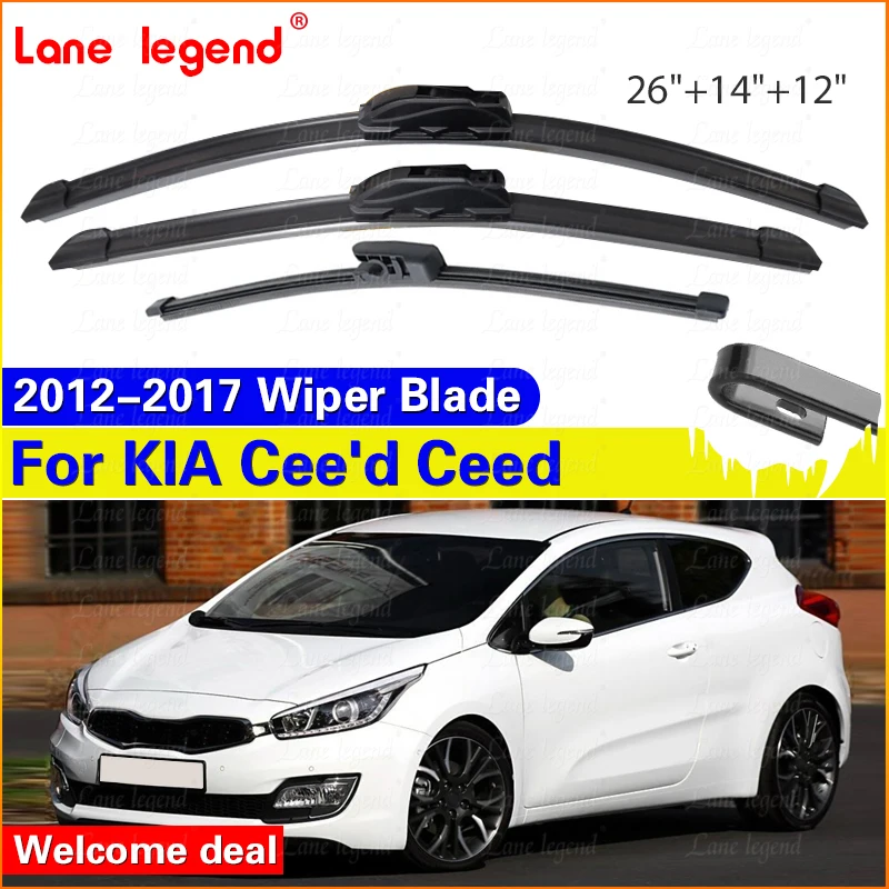 Wiper Front & Rear Windshield Windscreen Wiper Blades Set Kit For KIA Cee'd Ceed 2012 2013 2014 2015 2016 2017 26"+14"+12"
Wiper Front & Rear Windshield Windscreen Wiper Blades Set Kit For KIA Cee'd Ceed 2012 2013 2014 2015 2016 2017 26"+14"+12"