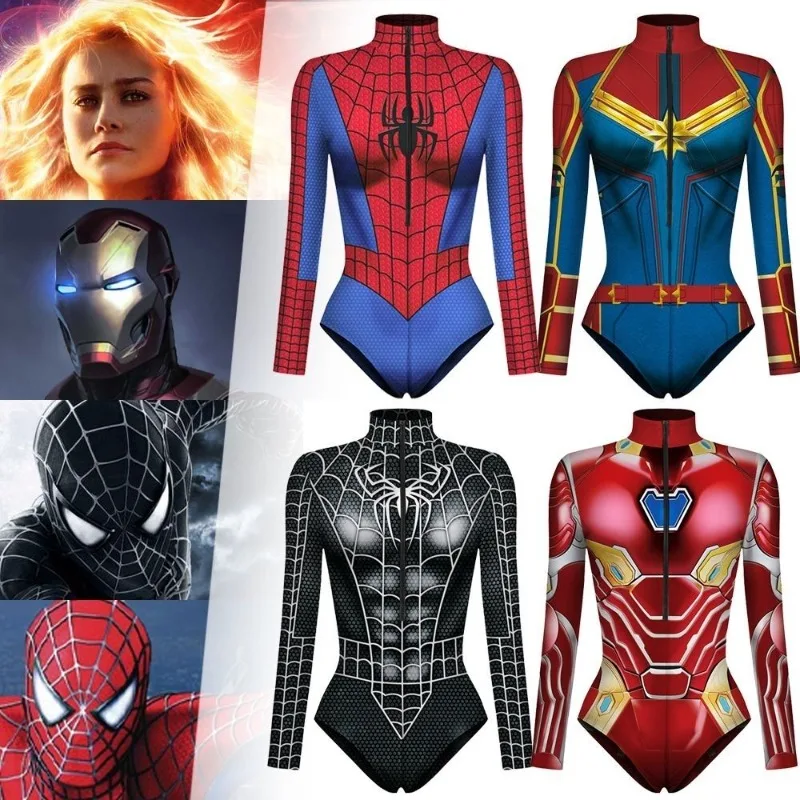 New ins Marvel Superhero Iron Man Spider-Man cosplay 3D printed one-piece suit men and women one-piece tight swimsuit wholesale
New ins Marvel Superhero Iron Man Spider-Man cosplay 3D printed one-piece suit men and women one-piece tight swimsuit wholesale