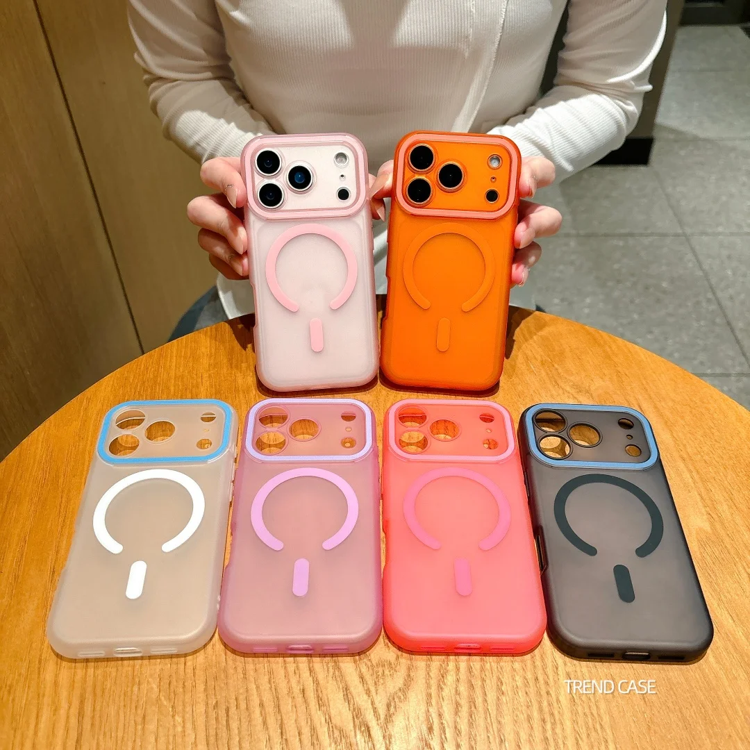 Luxury Matte Skin feel Phone Cover for iPhone 17 Pro Max 17Pro For Magsafe Magnetic Cover For iPhone 16 15 Pro Max
Luxury Matte Skin feel Phone Cover for iPhone 17 Pro Max 17Pro For Magsafe Magnetic Cover For iPhone 16 15 Pro Max