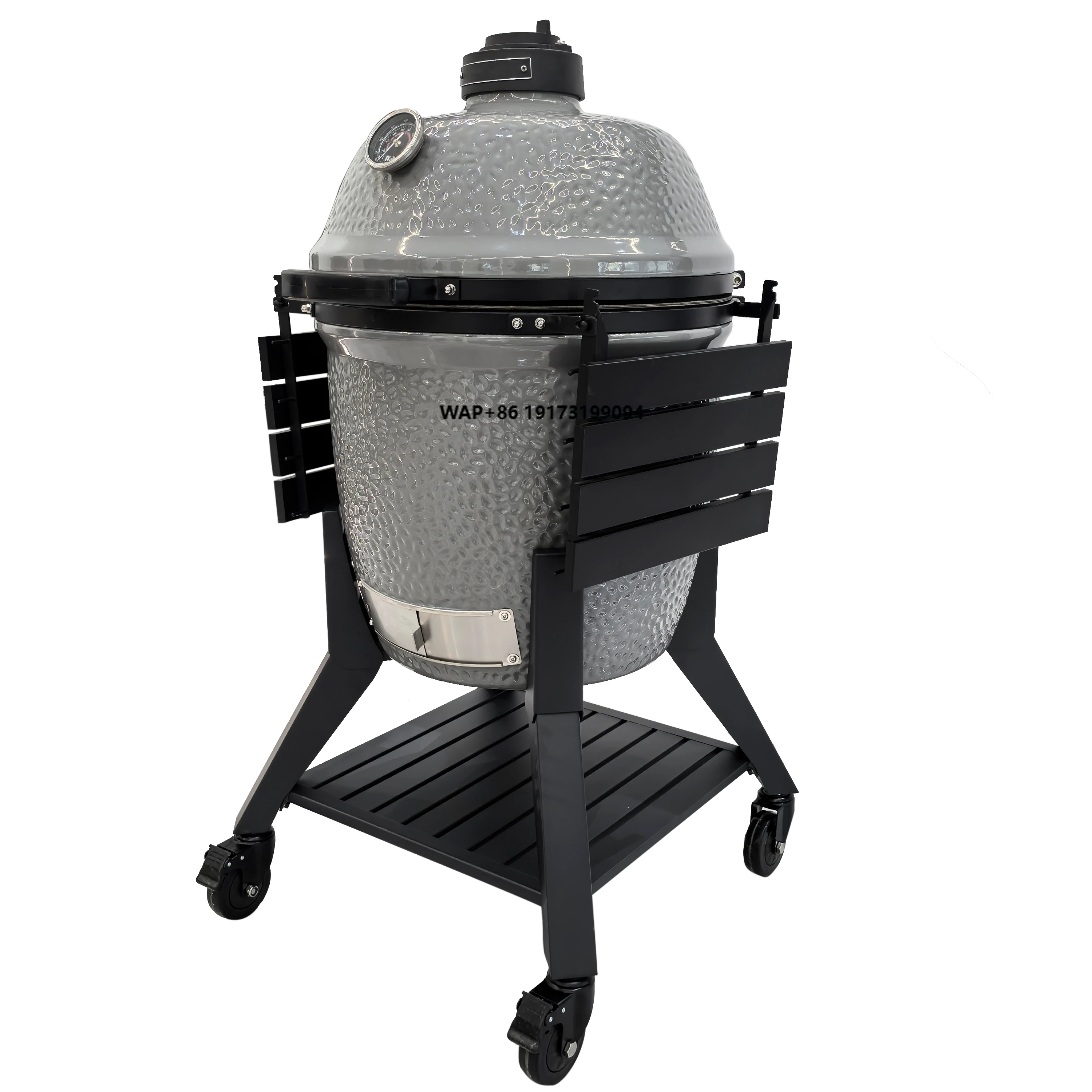 Modern Heavy-Duty 22-Inch Glossy Light Gray Ceramic Kitchen Charcoal Egg-Shaped BBQ Grill Large Size
Modern Heavy-Duty 22-Inch Glossy Light Gray Ceramic Kitchen Charcoal Egg-Shaped BBQ Grill Large Size