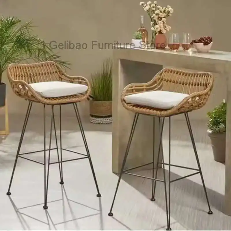 Modern Minimalist High Chairs Reception Iron Ergonomic Counter High Chairs Backrest Relaxing Restaurante Muebles Home Furniture
Modern Minimalist High Chairs Reception Iron Ergonomic Counter High Chairs Backrest Relaxing Restaurante Muebles Home Furniture