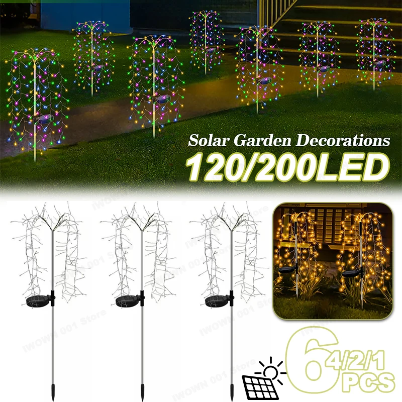 120/200LED Outdoor Solar Fireworks Lighting Decor Led Light Fairy Lights Lawn Lamp Waterproof String Lights for Courtyards
120/200LED Outdoor Solar Fireworks Lighting Decor Led Light Fairy Lights Lawn Lamp Waterproof String Lights for Courtyards
