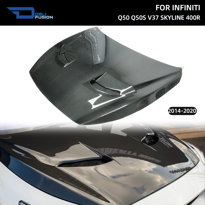 For 2014-2020 Infiniti Q50 Q50S V37 Skyline 400R LB GT-R Style Carbon Fiber Vented Hood Bonnet Car Body Kits Accessories
For 2014-2020 Infiniti Q50 Q50S V37 Skyline 400R LB GT-R Style Carbon Fiber Vented Hood Bonnet Car Body Kits Accessories