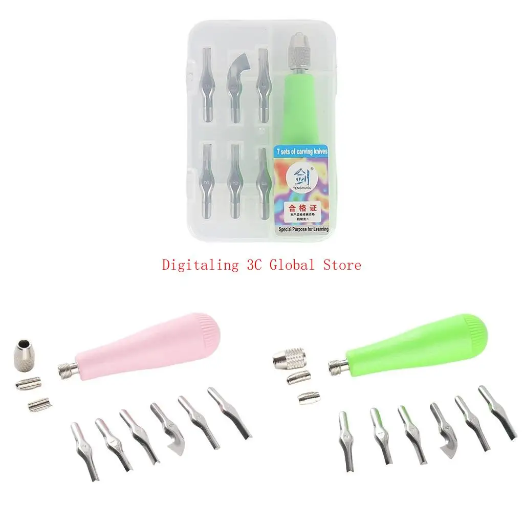 Linoleum Cutter Set Linocut Tool Block Cutter for Block Printing Carving
Linoleum Cutter Set Linocut Tool Block Cutter for Block Printing Carving