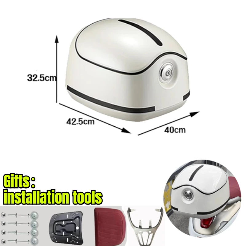 Багажник мотоцикла 40 л, хвостовой ящик для электромобиля, верхний чехол, водонепроницаемый чехол для хранения, аксессуары для мотоциклов 오토바이 블랙박스
Багажник мотоцикла 40 л, хвостовой ящик для электромобиля, верхний чехол, водонепроницаемый чехол для хранения, аксессуары для мотоциклов 오토바이 블랙박스