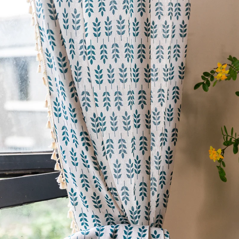 Leaves Cotton Linen Window Curtain Leaves with Tassels Semi Sheer Curtains For Rural Pastoral Style Corridor Door Curtain Decors
Leaves Cotton Linen Window Curtain Leaves with Tassels Semi Sheer Curtains For Rural Pastoral Style Corridor Door Curtain Decors