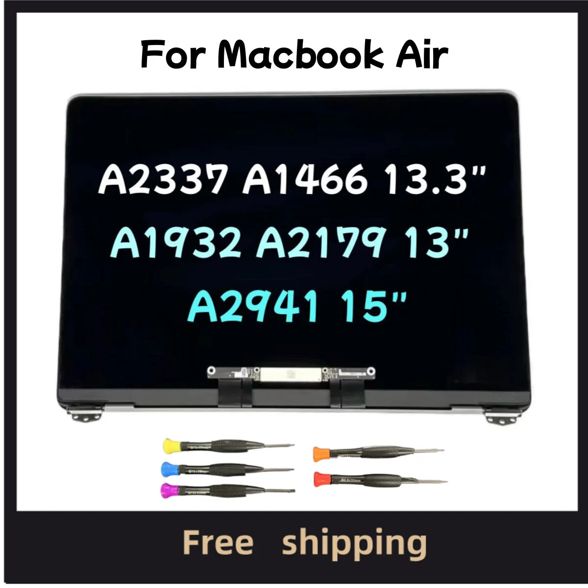 New For Macbook Air 13" 13.3" 15" A2941 A1932 A2179 A1466 A2337 Full Screen Laptop Assembly Replacement Parts 2012-2020 2023Year
New For Macbook Air 13" 13.3" 15" A2941 A1932 A2179 A1466 A2337 Full Screen Laptop Assembly Replacement Parts 2012-2020 2023Year