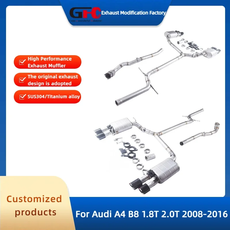 Выхлопная труба Catback Valvetronic для Audi A4 B8 1,8 2,0 T 2008-2016, высокопроизводительная система глушителя с клапаном из нержавеющей стали
Выхлопная труба Catback Valvetronic для Audi A4 B8 1,8 2,0 T 2008-2016, высокопроизводительная система глушителя с клапаном из нержавеющей стали