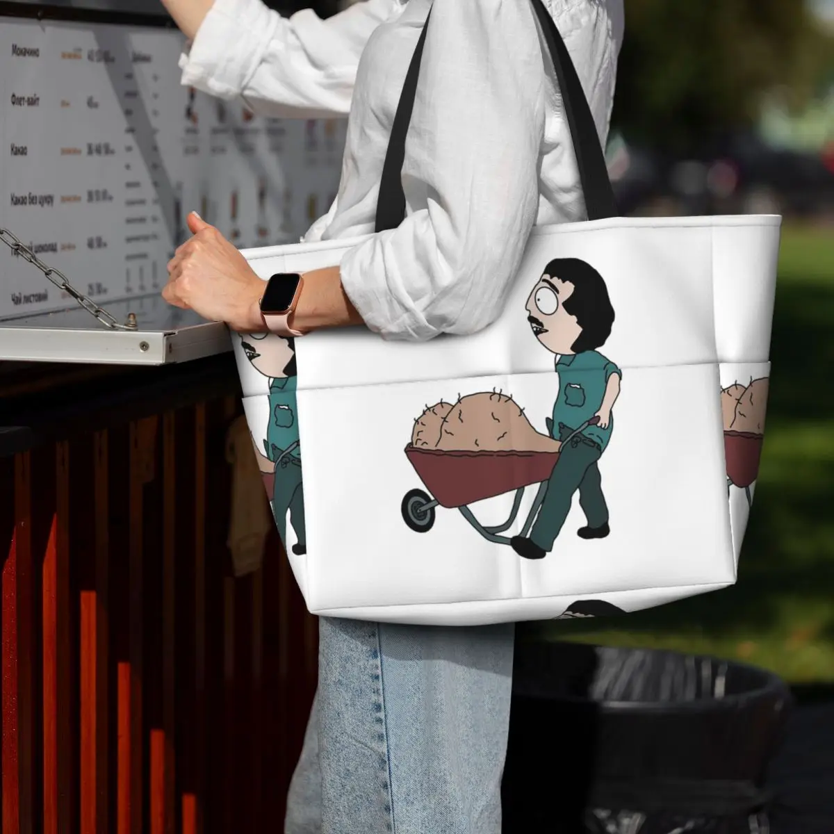 Southpark Epic Randy Marsh Balls Пляжная большая сумка Спортивная сумка для занятий йогой в тренажерном зале Большая большая сумка Женская дорожная сумка Сумка для фитнеса
Southpark Epic Randy Marsh Balls Пляжная большая сумка Спортивная сумка для занятий йогой в тренажерном зале Большая большая сумка Женская дорожная сумка Сумка для фитнеса