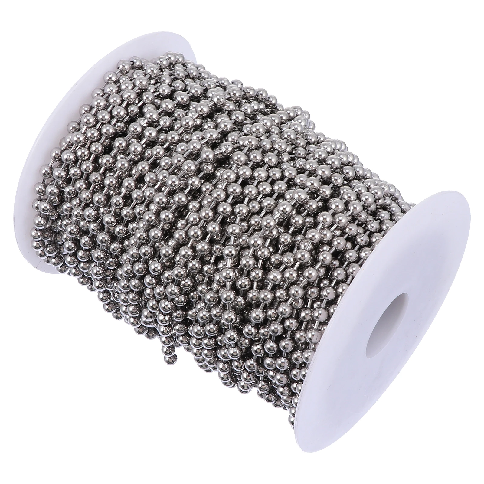 30 M Necklace Stainless Steel Bead Chain Chains for Jewelry Making Roller Blind Ball Beaded Silver
30 M Necklace Stainless Steel Bead Chain Chains for Jewelry Making Roller Blind Ball Beaded Silver