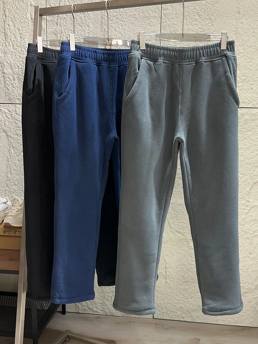 Lightweight Heat Retaining Fleece Lamb Velvet Men's Outdoor Windproof Warm Fleece Lined Straight Casual Sweatpants
Lightweight Heat Retaining Fleece Lamb Velvet Men's Outdoor Windproof Warm Fleece Lined Straight Casual Sweatpants