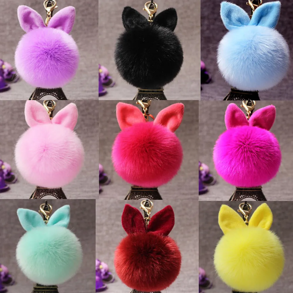 Light Blue Pom Pom Keychain 10-12Cm Rabbit Ear Design Key Ring for Handbag Car Keys Women Girls Gift Accessory
Light Blue Pom Pom Keychain 10-12Cm Rabbit Ear Design Key Ring for Handbag Car Keys Women Girls Gift Accessory