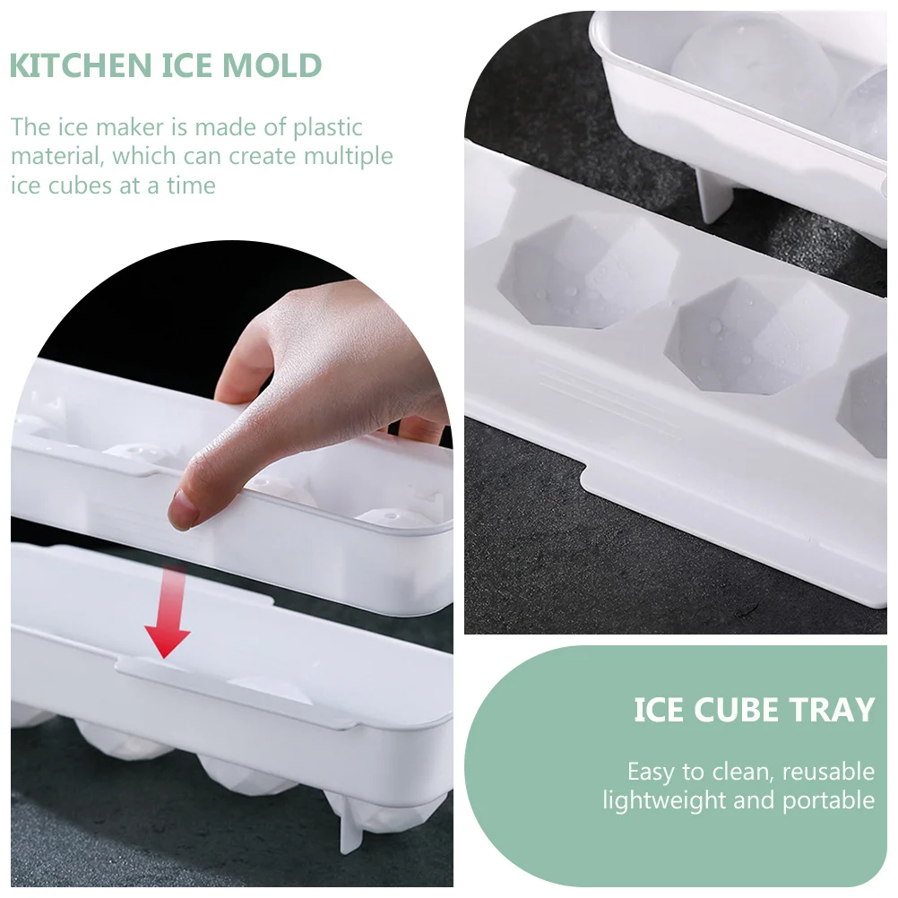 2Pcs Ball Shaped Ice Cube Trays Plastic Leak Free Fill No Crack Tip Over Freezer Jelly Chocolate Soap Kitchen Ice Mold
2Pcs Ball Shaped Ice Cube Trays Plastic Leak Free Fill No Crack Tip Over Freezer Jelly Chocolate Soap Kitchen Ice Mold