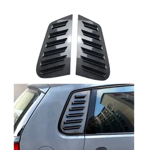 Car Rear Window Louver Side Air Vent Shutter Cover Trim Fit For Volkswagen for Polo MK4 9N3 Facelift 9N 2001-2009 6Q4845298B