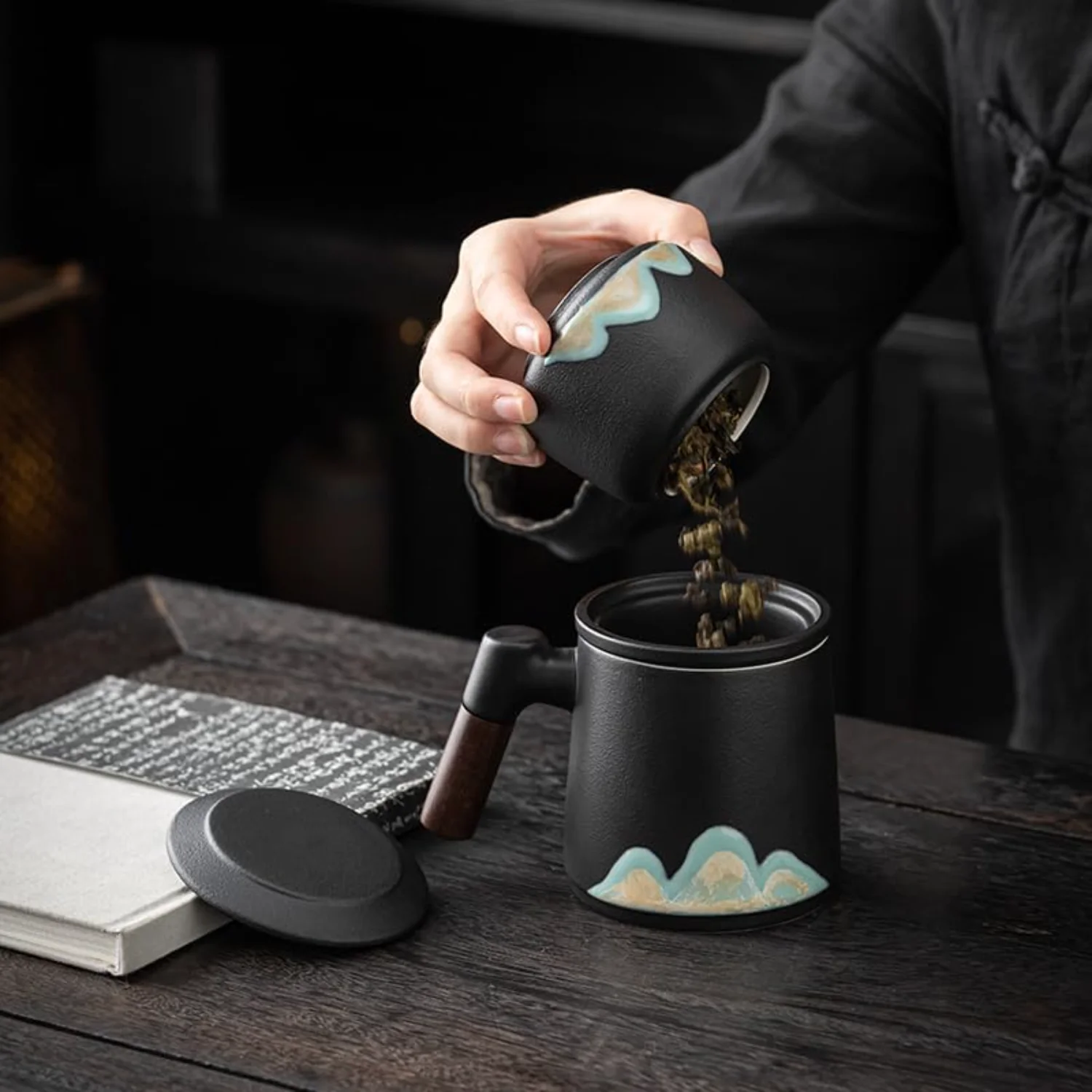 Tea Cup Mug with Infuser and Lid, Ceramic Tea Infuser Cups Loose Leaf Tea Mugs With Strainer, Official Business Coffee Cup Wood
Tea Cup Mug with Infuser and Lid, Ceramic Tea Infuser Cups Loose Leaf Tea Mugs With Strainer, Official Business Coffee Cup Wood