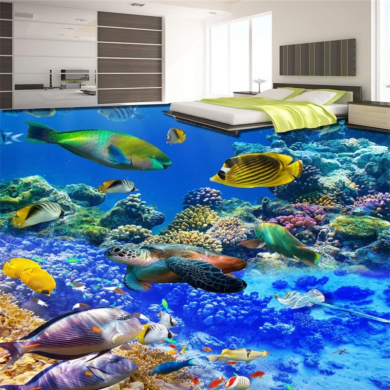beibehang World Fish Turtle murals in wall sticker 3D wallpaper for living room PVC waterproof floor self-adhesive wall paper
beibehang World Fish Turtle murals in wall sticker 3D wallpaper for living room PVC waterproof floor self-adhesive wall paper