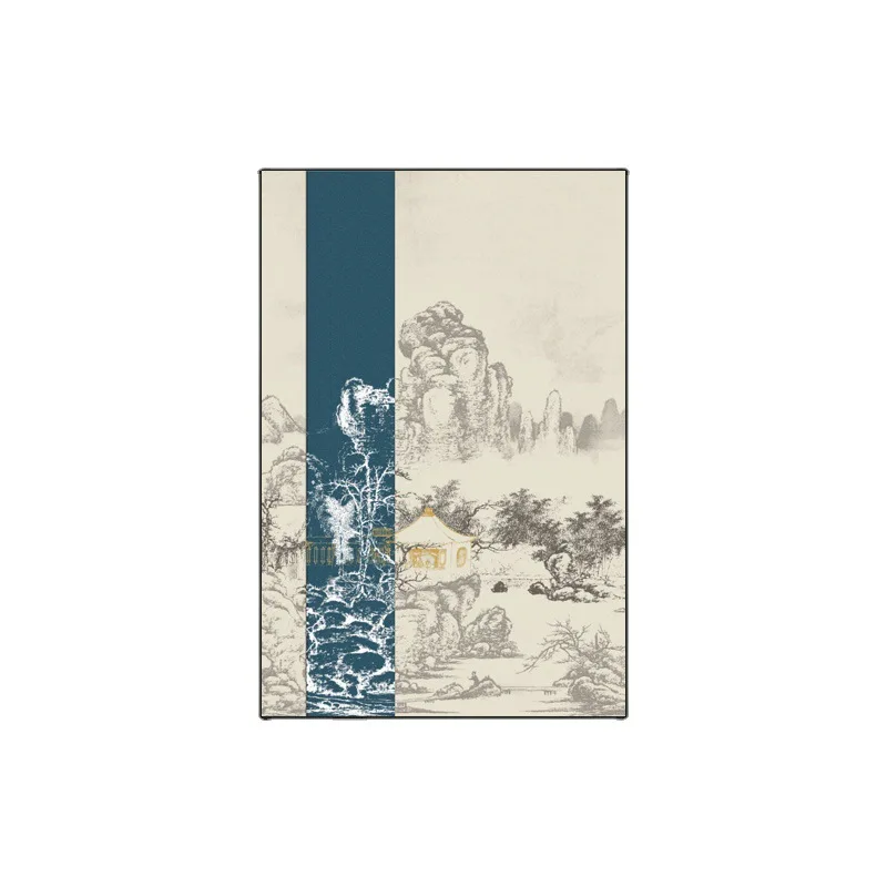 New Chinese style living room entrance decoration model house factory zen ancient style architecture hanging painting abstract
New Chinese style living room entrance decoration model house factory zen ancient style architecture hanging painting abstract