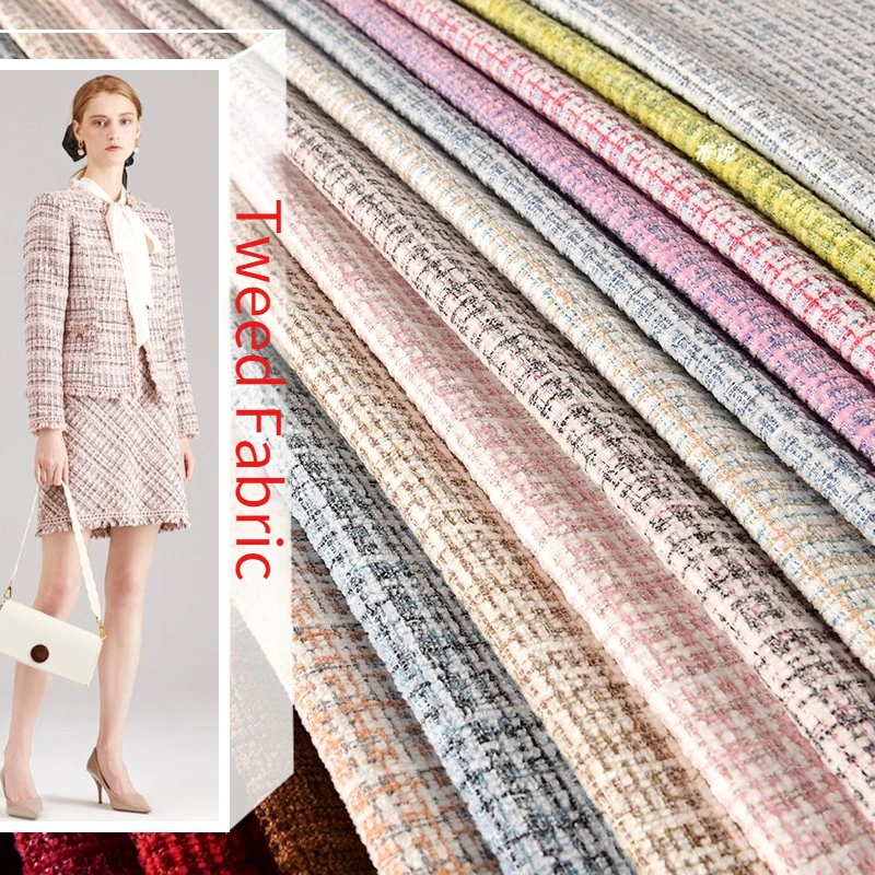Tweed Fabric By The Meter for Suits Coat Dress Skirts Vest Diy Accessory Sewing Anti-wrinkle Soft Thick Textile Cloth Pink Black
Tweed Fabric By The Meter for Suits Coat Dress Skirts Vest Diy Accessory Sewing Anti-wrinkle Soft Thick Textile Cloth Pink Black