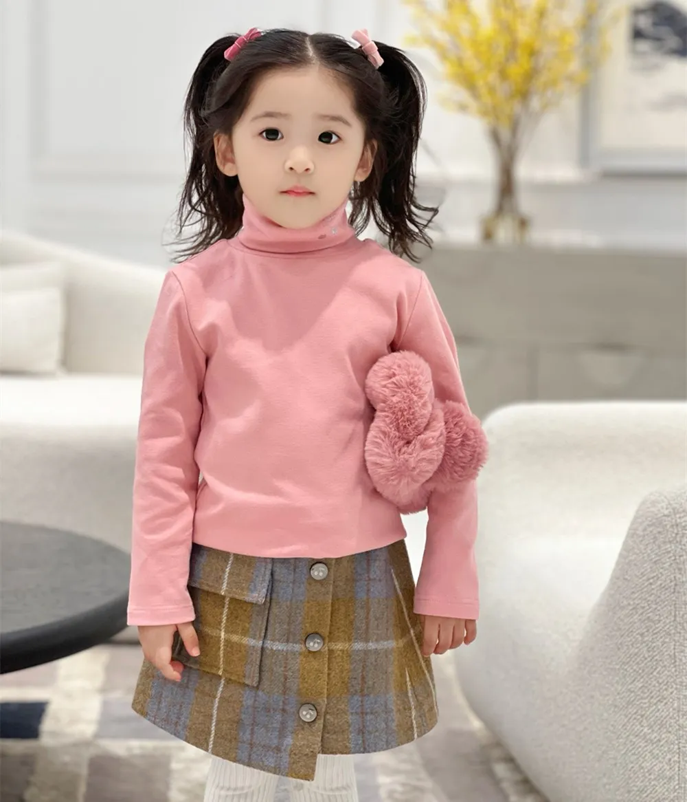 kids girls clothes baby girls sweaters soft High neck knitted undershirts Solid color warm top
kids girls clothes baby girls sweaters soft High neck knitted undershirts Solid color warm top