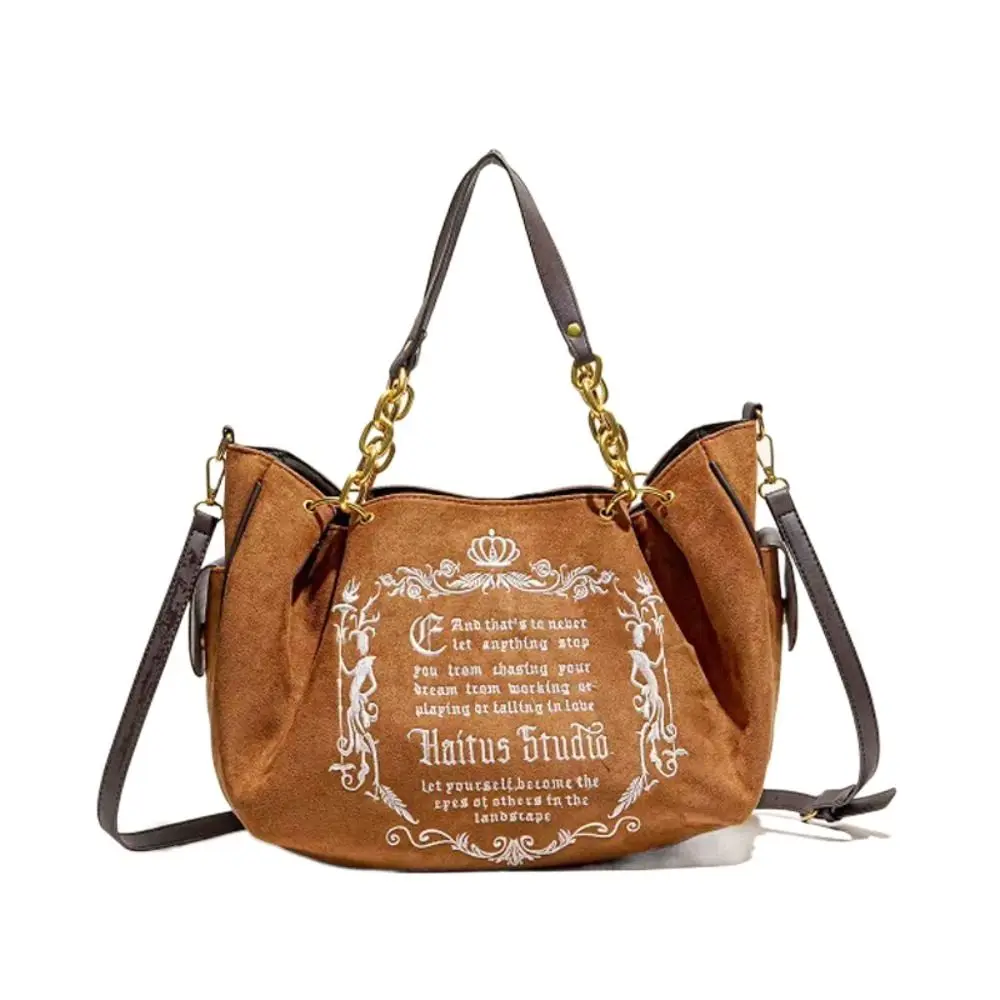New Embroidery Lette Tot Bag Canvas Retro Shoulder Bag Large Capacity with Chain Crossbody Bag For Women
New Embroidery Lette Tot Bag Canvas Retro Shoulder Bag Large Capacity with Chain Crossbody Bag For Women