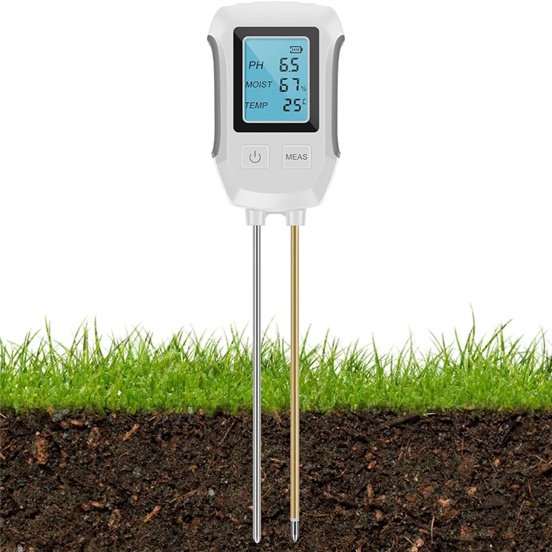 A02M-Soil Moisture Temperature PH Tester Forplants Dual Probe Digital Soil Meter Forlawn
A02M-Soil Moisture Temperature PH Tester Forplants Dual Probe Digital Soil Meter Forlawn